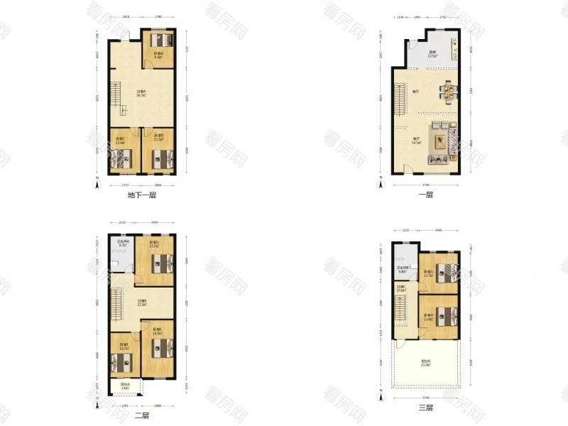 雍泉度假山庄 4室2厅 270㎡ 满五年_雍泉度假山庄二手房户型图片18