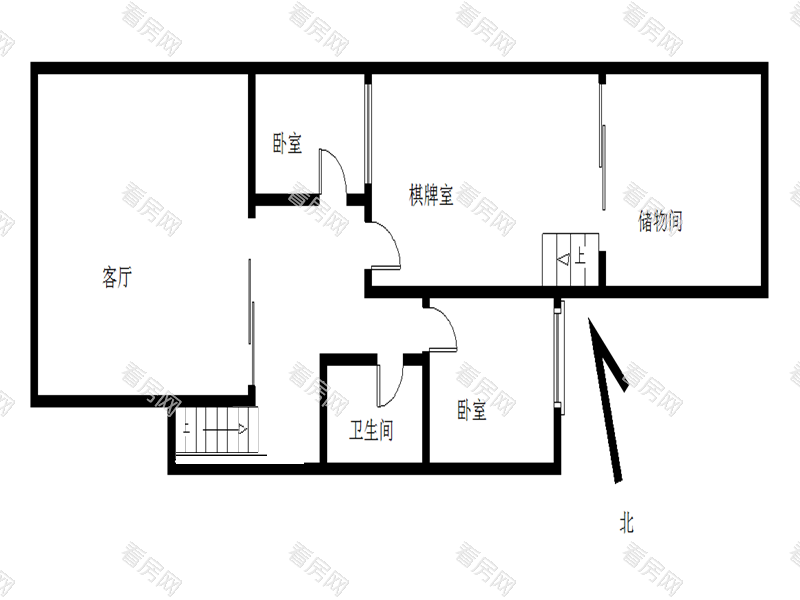 卓越维港南区 深圳湾256平8房3厅南向房_卓越维港南区二手房户型图片23
