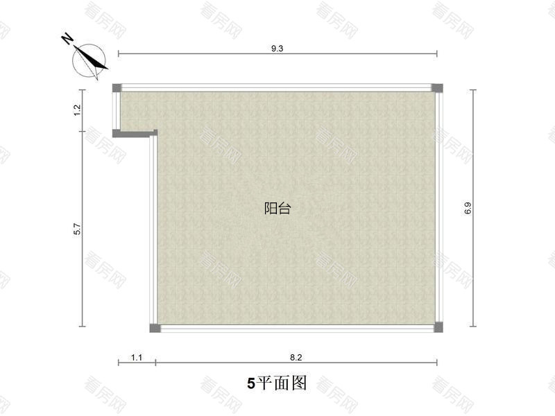 卓越维港南区 深圳湾256平8房3厅南向房_卓越维港南区二手房户型图片26