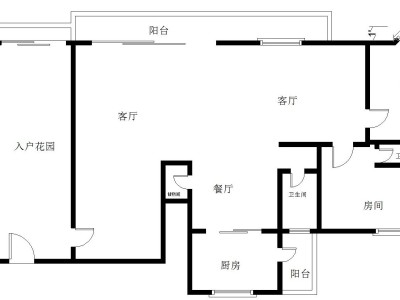 雍泉度假山庄小区2室2厅2卫户型图3