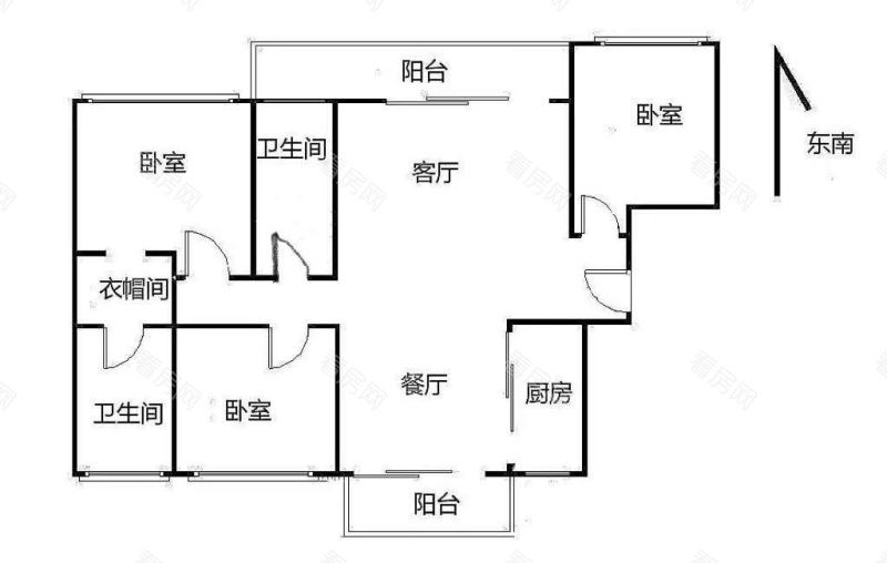 中信红树湾南区小区3室2厅2卫户型图8
