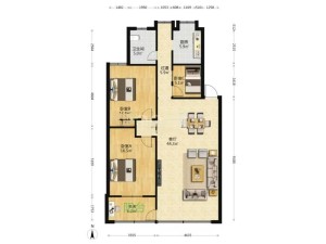 泥湾里路49号 3室2厅 168.02㎡ 精装_泥湾里路49号二手房户型图片3