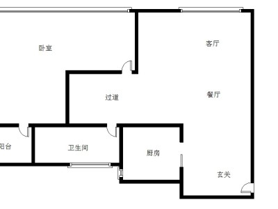 星汇云锦小区1室2厅1卫户型图4