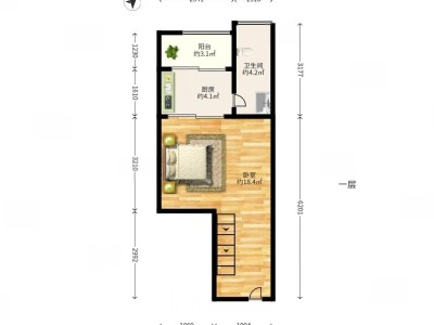 南荔苑小区1室0厅1卫户型图2