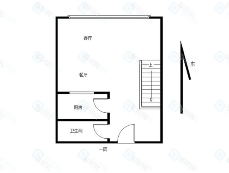 华发世纪城三期小区1室2厅2卫户型图12