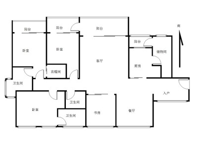 广兴源圣拿威小区4室2厅3卫户型图2