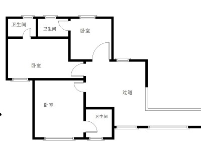 祥庆山庄小区4室2厅5卫户型图1