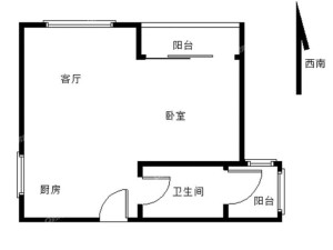公园道大厦 公寓楼，价格好谈，精装修_公园道大厦二手房户型图片2