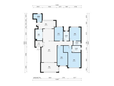 依云曦城小区4室2厅4卫户型图4