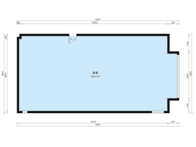 深业东岭一期小区1室1厅户型图1