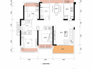 德威花园一期 3室2厅 100.43㎡ 毛坯_惠州惠阳区秋长二手房图片