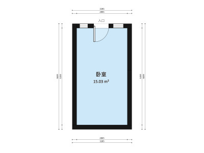 万科紫悦山小区1室0厅户型图1