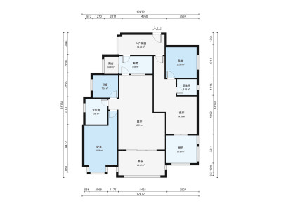 凰樵假日小区4室2厅户型图3