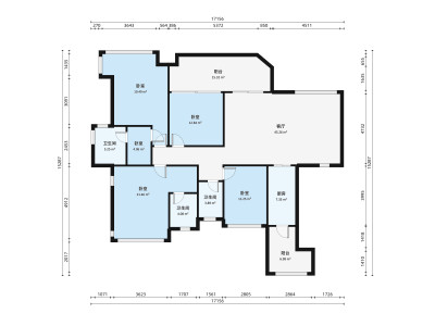 保利御江南小区4室2厅户型图6