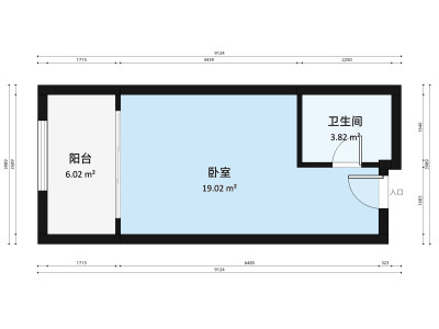 正和中州小区1室0厅户型图4