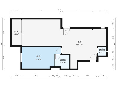 十小区小区2室2厅户型图1