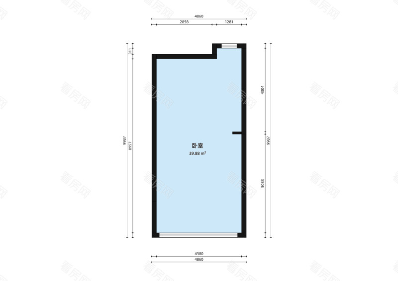 欧雅豪庭小区1室0厅户型图2