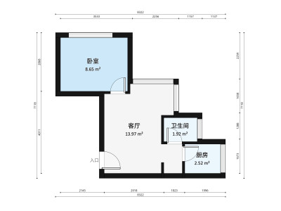 凯旋天玺名庭小区1室0厅户型图4