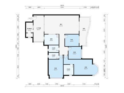 君御海城小区5室2厅户型图2