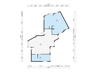 富豪山庄南区小区2室1厅户型图2