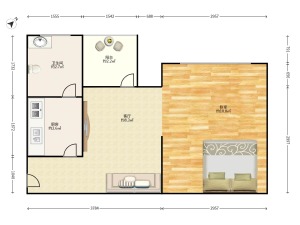 金水湾御园 1室0厅 33.33㎡ 满五年深圳盐田区盐田港二手房图片