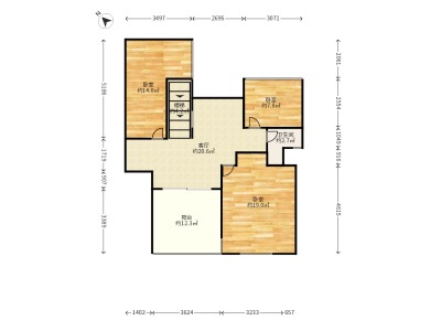 万科四季花城小区6室3厅2卫户型图2