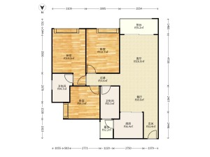 美的云熙府 3室2厅 115㎡ 随时看房 整租郴州北湖区梨树山租房图片