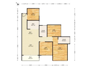 壹成中心第五区 4室2厅 88.25㎡ 毛坯深圳龙华区龙华中心二手房图片