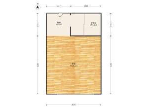 天润天城 1室1厅 30.05㎡ 简装 天润天城 1室1厅 30.05㎡ 简装郴州北湖区龙泉二手房图片