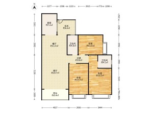 君联名都 3室1厅 120㎡ 毛坯郴州北湖区骆仙二手房图片