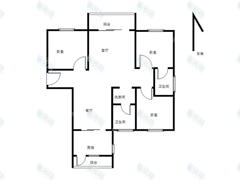 中信红树湾南区小区3室2厅2卫户型图10