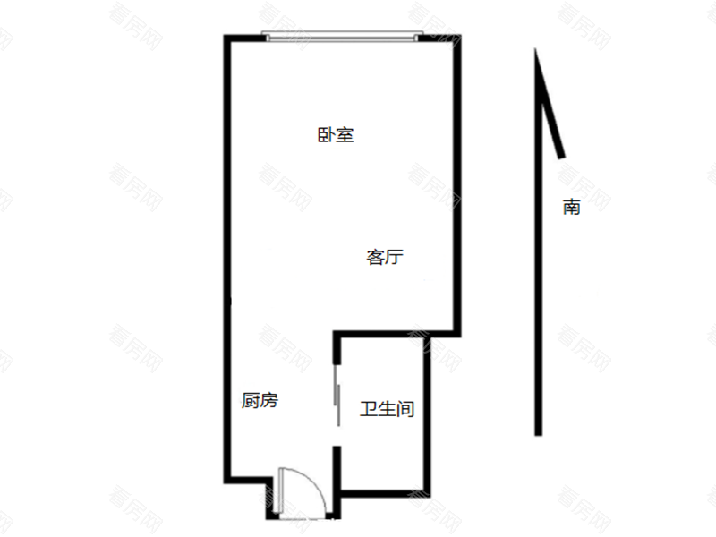 太古寓小区1室1厅1卫户型图10
