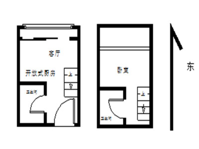 佳兆业前海广场二期小区1室1厅2卫户型图6